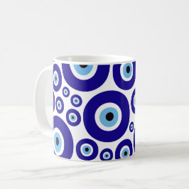 Evil Eye Pattern, Greek Eye, Turkish Eye, Nazar Koffiemok