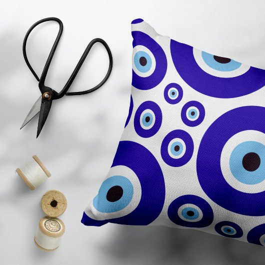 Evil Eye Pattern, Greek Eye, Turkish Eye, Nazar Kussensloop