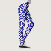 Evil Eye Pattern, Greek Eye, Turkish Eye, Nazar Leggings (Rechts)