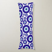 Evil Eye Pattern, Greek Eye, Turkish Eye, Nazar Lichaamskussen (Voorkant Verticaal)