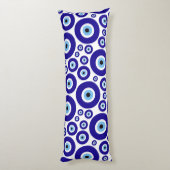 Evil Eye Pattern, Greek Eye, Turkish Eye, Nazar Lichaamskussen (Achterkant (Verticaal))