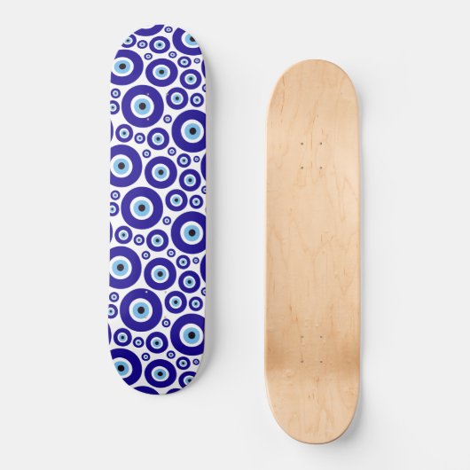 Evil Eye Pattern, Greek Eye, Turkish Eye, Nazar Persoonlijk Skateboard (Voorkant)