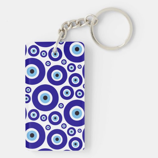 Evil Eye Pattern, Greek Eye, Turkish Eye, Nazar Sleutelhanger (achterkant)