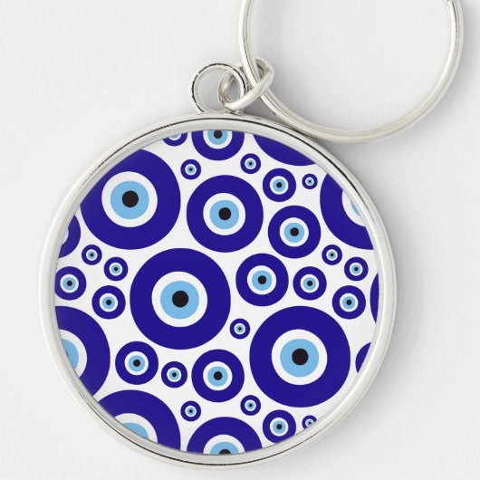 Evil Eye Pattern, Greek Eye, Turkish Eye, Nazar Sleutelhanger (Voorkant)