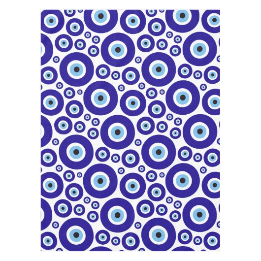 Evil Eye Pattern, Greek Eye, Turkish Eye, Nazar Tafelkleed (Voorkant)