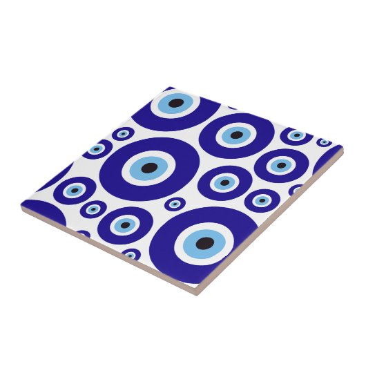 Evil Eye Pattern, Greek Eye, Turkish Eye, Nazar Tegeltje (Zijkant)