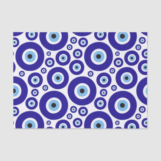 Evil Eye Pattern, Greek Eye, Turkish Eye, Nazar Tissuepapier (Voorkant)