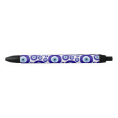Evil Eye Pattern, Greek Eye, Turkish Eye, Nazar Zwarte Inkt Pen (Voorkant)
