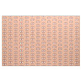 Evil Eye Pattern in koraal roze en wit Stof (Yard (91,4 cm))