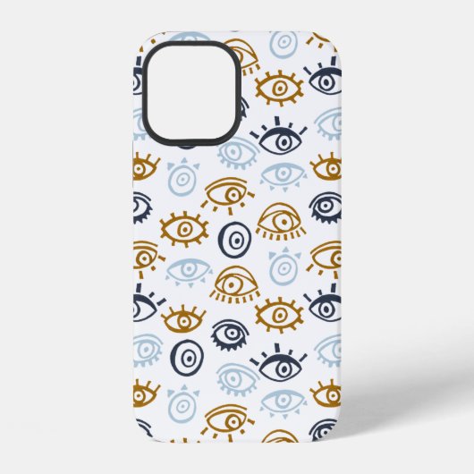 Evil Eye Pattern iPhone Hoesje (Achterkant)