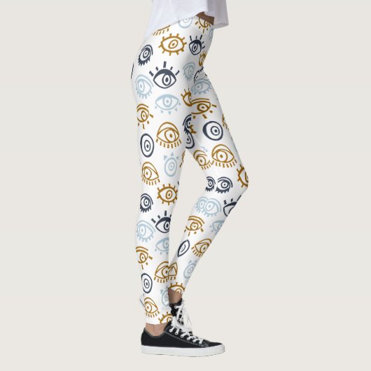 Evil Eye Pattern Leggings (Rechts)
