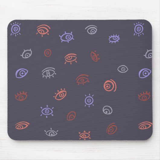 Evil Eye Pattern Muismat (Voorkant)