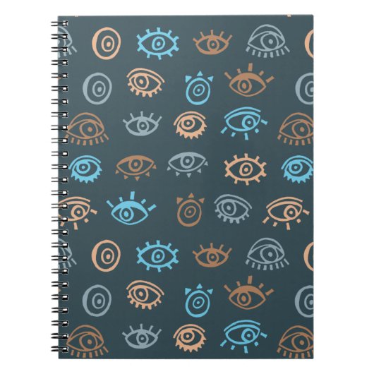 Evil Eye Pattern Notitieboek (Voorkant)