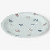 Evil Eye Pattern Papieren Bordje (Gekanteld)