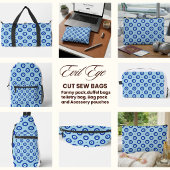 Evil Eye Pattern Print Cut Sew Bag Etui