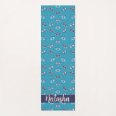 Evil Eye Pattern Schattige Zen Nazar Aangepaste na Yogamat (Voorkant)