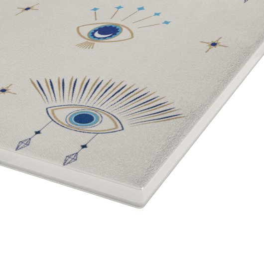 Evil Eye Pattern Snijplank (Hoek)