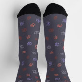 Evil Eye Pattern Socks Sokken (Top)