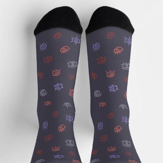 Evil Eye Pattern Socks Sokken (Top)