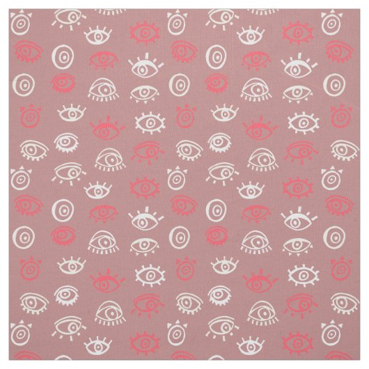 Evil Eye Pattern Stof (Swatch)