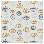 Evil Eye Pattern Stof (Close Up)