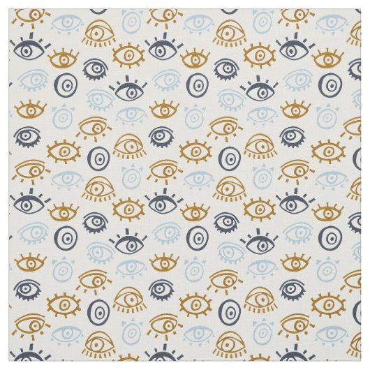 Evil Eye Pattern Stof (Swatch)