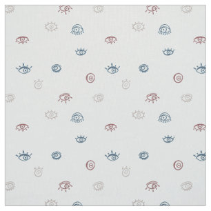 Evil Eye Pattern Stof