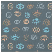 Evil Eye Pattern Stof (Close Up)