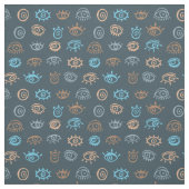 Evil Eye Pattern Stof (Swatch)