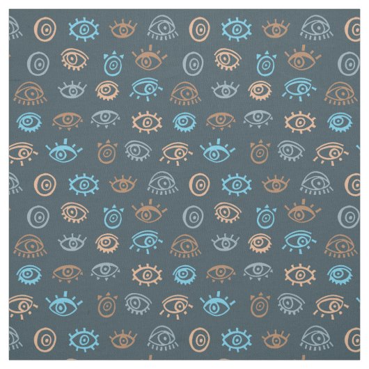 Evil Eye Pattern Stof (Swatch)