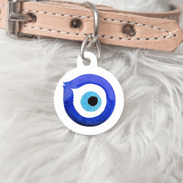 Evil Eye Pet Tag gepersonaliseerd Huisdierpenning
