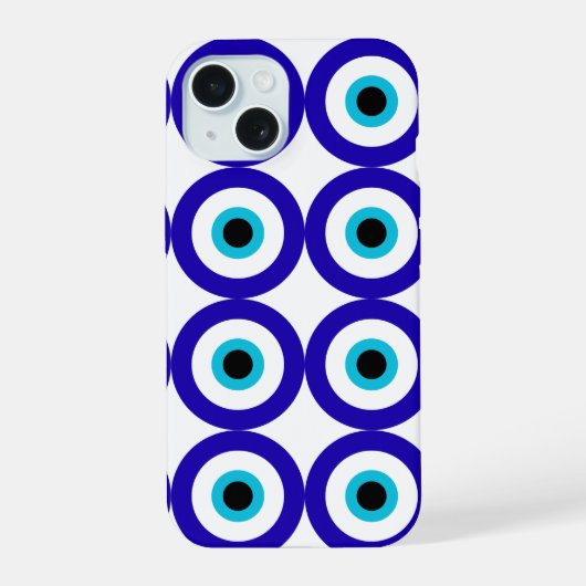 Evil Eye Protection All-Over Pattern  iPhone 15 Case (Achterkant)