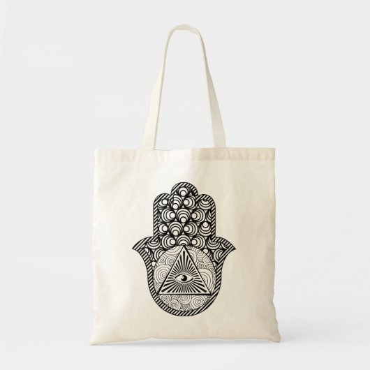Evil Eye Protection Hamsa Tote Bag