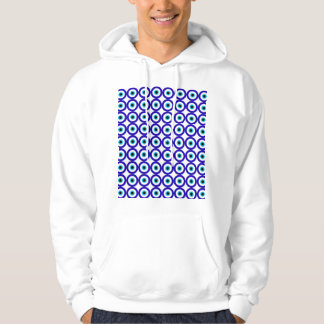 Evil eye protection  repeat pattern hoodie