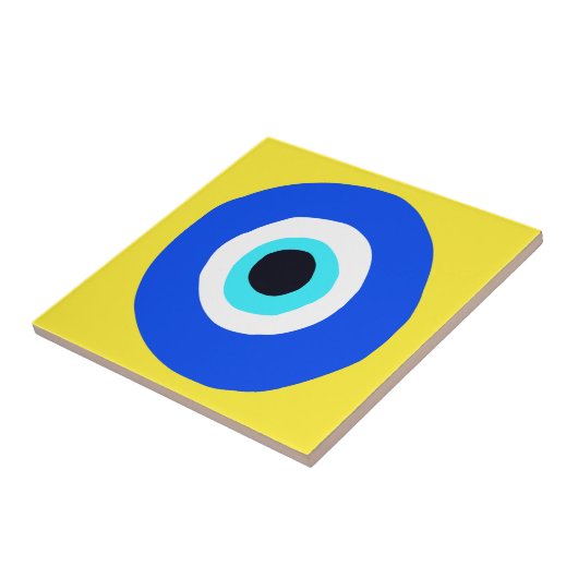 Evil Eye Protector Lucky Grieks symbool Tegeltje (Zijkant)