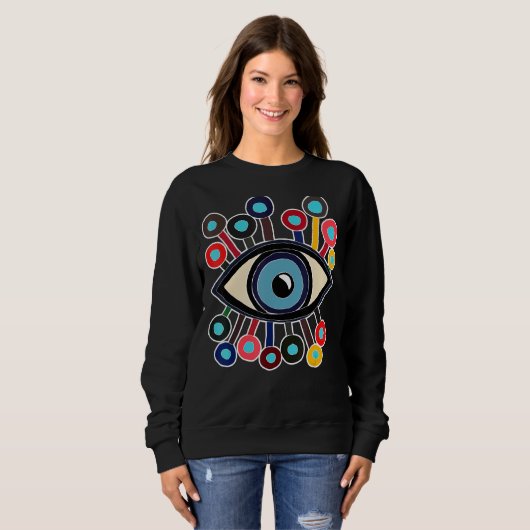 Evil Eye Protector Trui (Voorkant volledig)