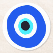 Evil Eye Protector van Evil Lucky Charm Ronde Kartonnen Onderzetter (Voorkant)