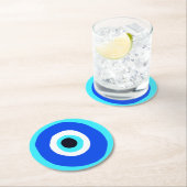 Evil Eye Protector van Evil Lucky Charm Ronde Kartonnen Onderzetter (Insitu)