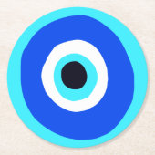 Evil Eye Protector van Evil Lucky Charm Ronde Kartonnen Onderzetter (Voorkant)