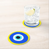 Evil Eye Protector van Evil Lucky Charm Ronde Kartonnen Onderzetter (Insitu)