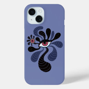 Evil Eye Psychedelische Hallucinatie Trippy Art iPhone 15 Case