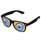 Evil Eye retro Shades Amulet/Fun Party Sunbril Retro Zonnebril (Gekanteld)