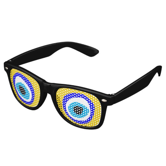 Evil Eye retro Shades Amulet/Fun Party Sunbril Retro Zonnebril (Gekanteld)