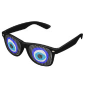Evil Eye retro Shades Amulet/Fun Party Sunbril Zonnebril (Gekanteld)