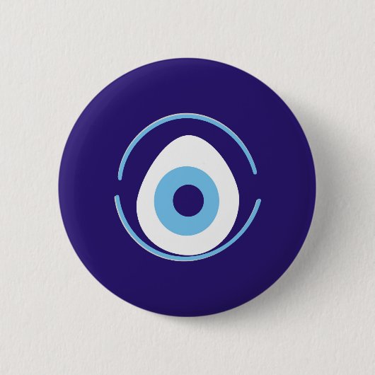 Evil Eye Ronde Button 5,7 Cm (Voorkant)