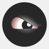 Evil Eye Ronde Sticker (Voorkant)