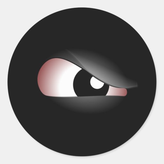 Evil Eye Ronde Sticker (Voorkant)