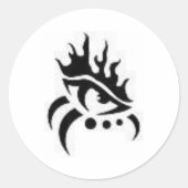 Evil Eye Ronde Sticker (Voorkant)