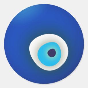 Evil Eye Ronde Sticker
