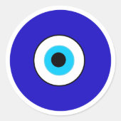 Evil Eye Ronde Sticker (Voorkant)
